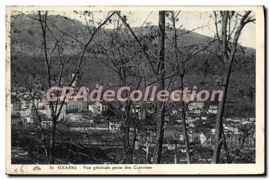Grasse - Vue générale prise des Casernes — CPAdeCollection, n°30