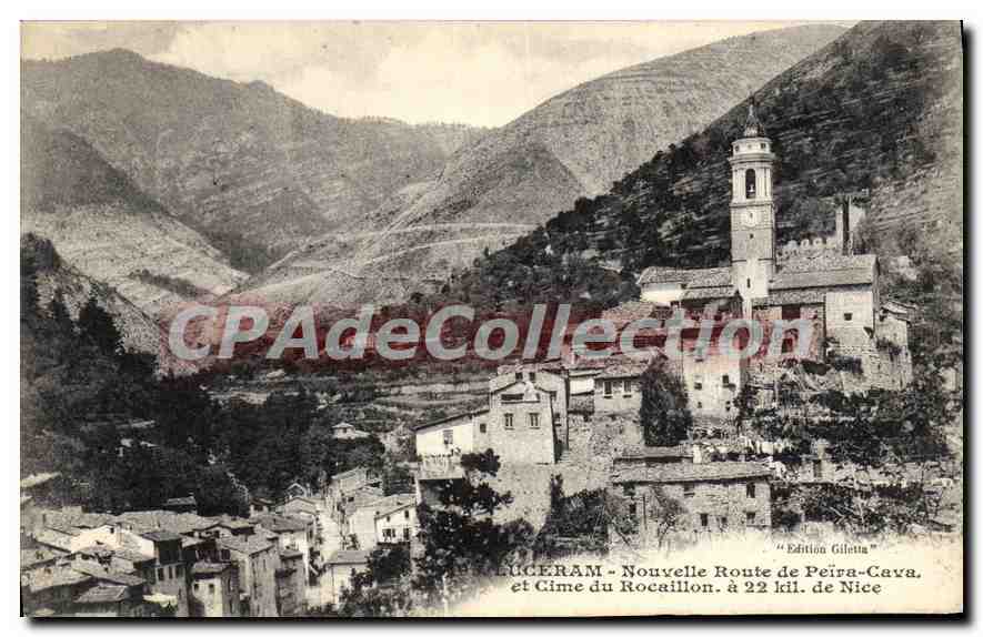 CPA Luceram Nouvelle Route De Peira Cava