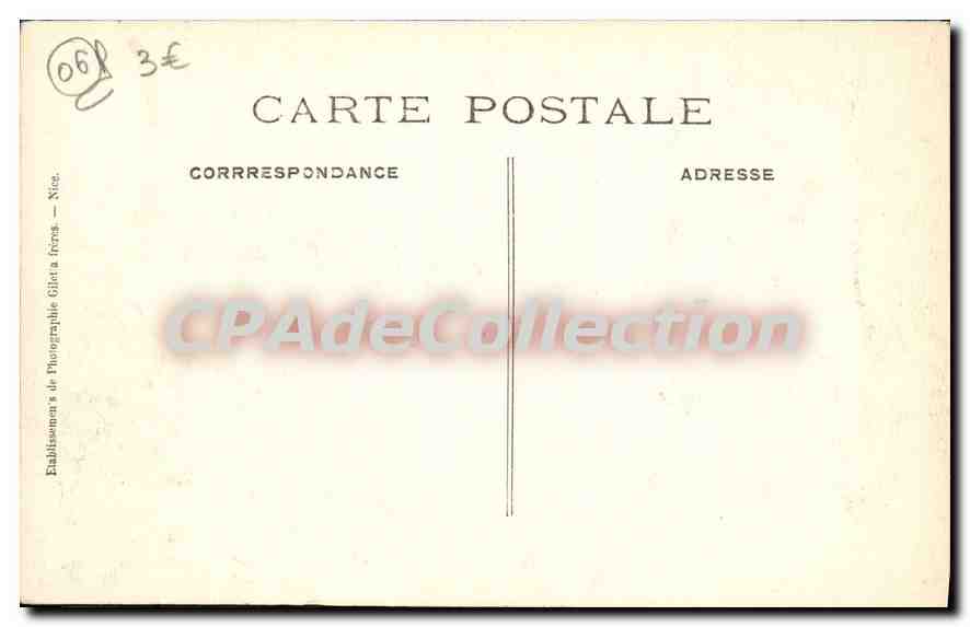 CPA Luceram Nouvelle Route De Peira Cava — Rückseite