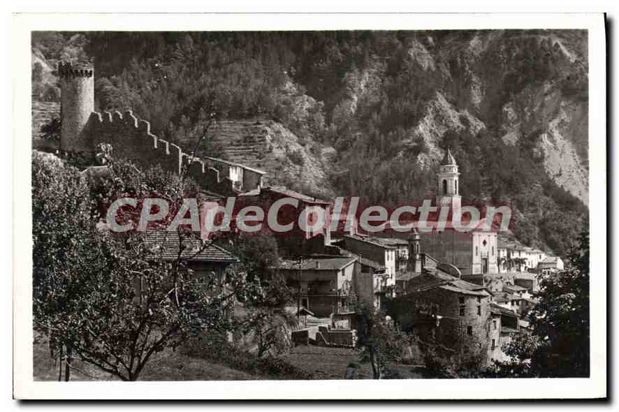 CPA Luceram le Vieux Chateau Et I'Eglise