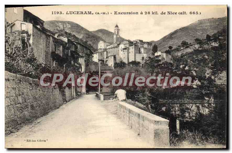 CPA Luceram Excursion De Nice