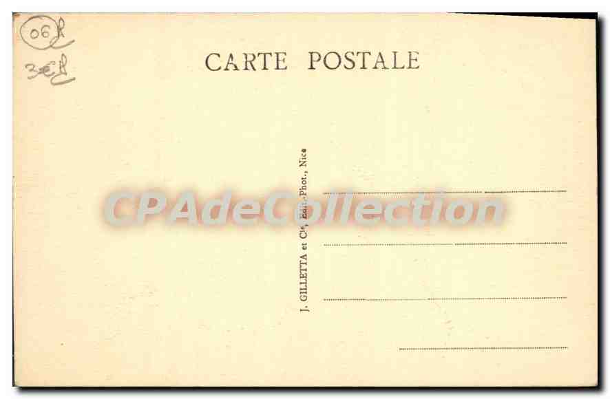 CPA Luceram L'Eglise Et Le Vieux Château — Rückseite
