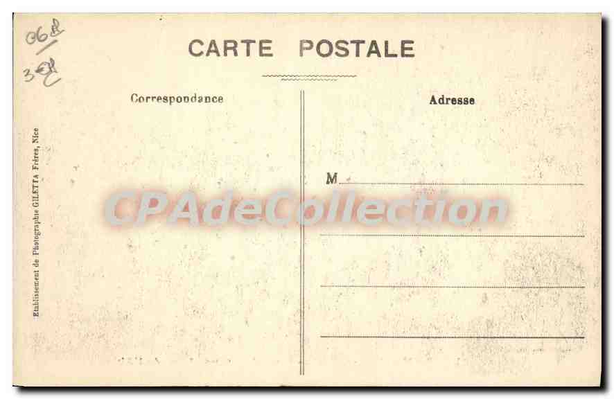 CPA Luceram Vue Generale Cime De Braus Et Col de l'Ablé — Rückseite