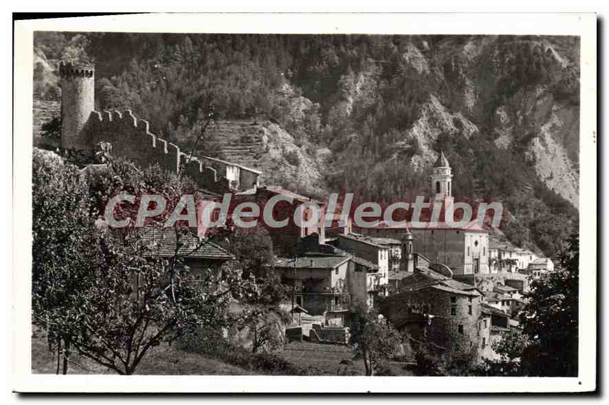 CPA Luceram Le Vieux Chateau Et I'Eglise