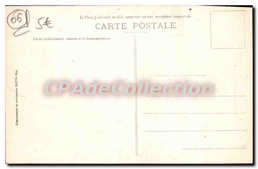 CPA Luceram Entree Du Village Et Le ravin — Rückseite