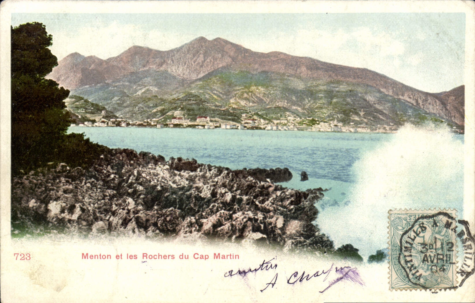 CPA Menton Et Les Rochers Du Cap Martin