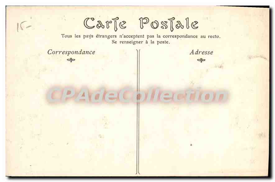CPA Menton Les Jardins Du Carei — Rückseite