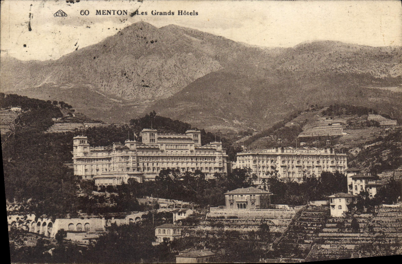 Menton — Les Grands Hôtels — Éditeur anonyme, n° 60