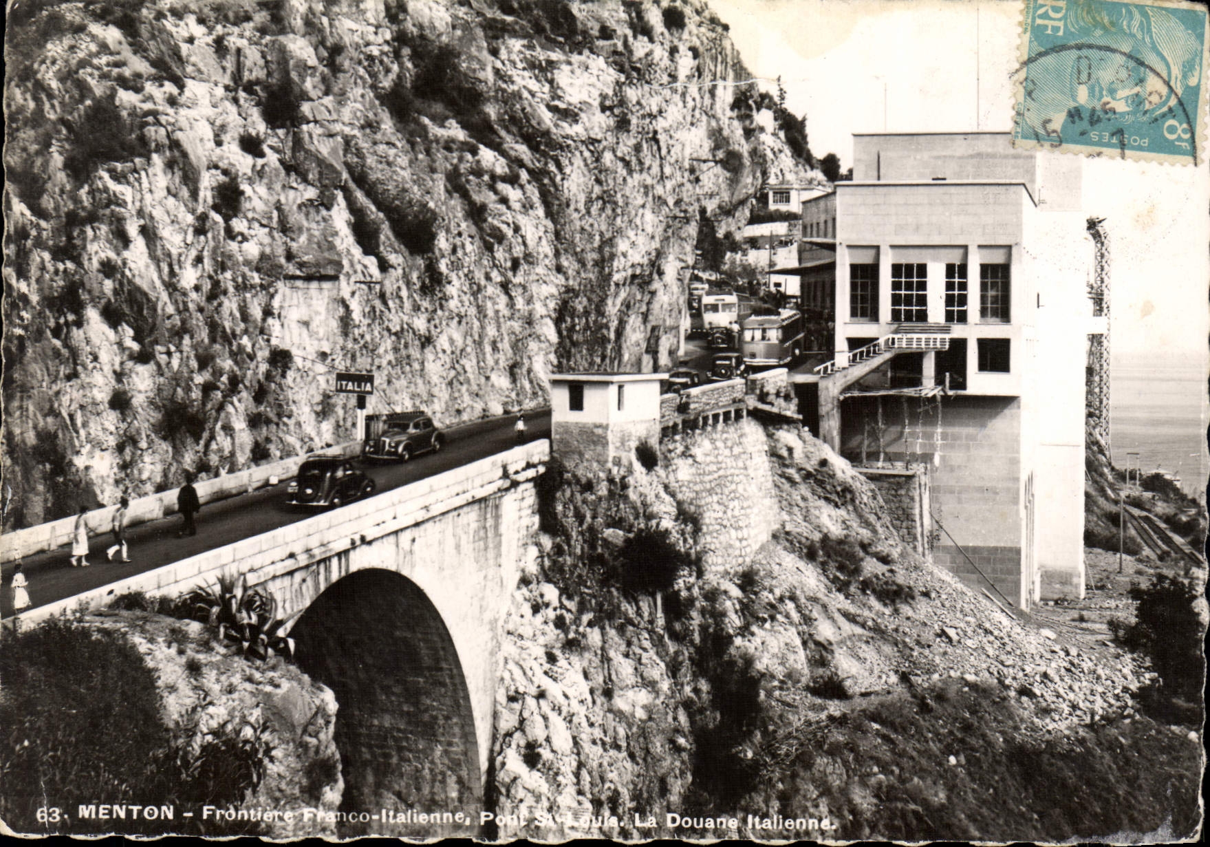 Menton - Frontière Franco-Italienne, Pont Saint-Luigi, La Douane Italienne
