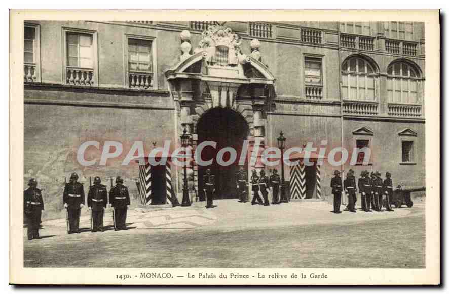 Monaco — Le Palais du Prince — La relève de la Garde — CPAdeCollection n°1430