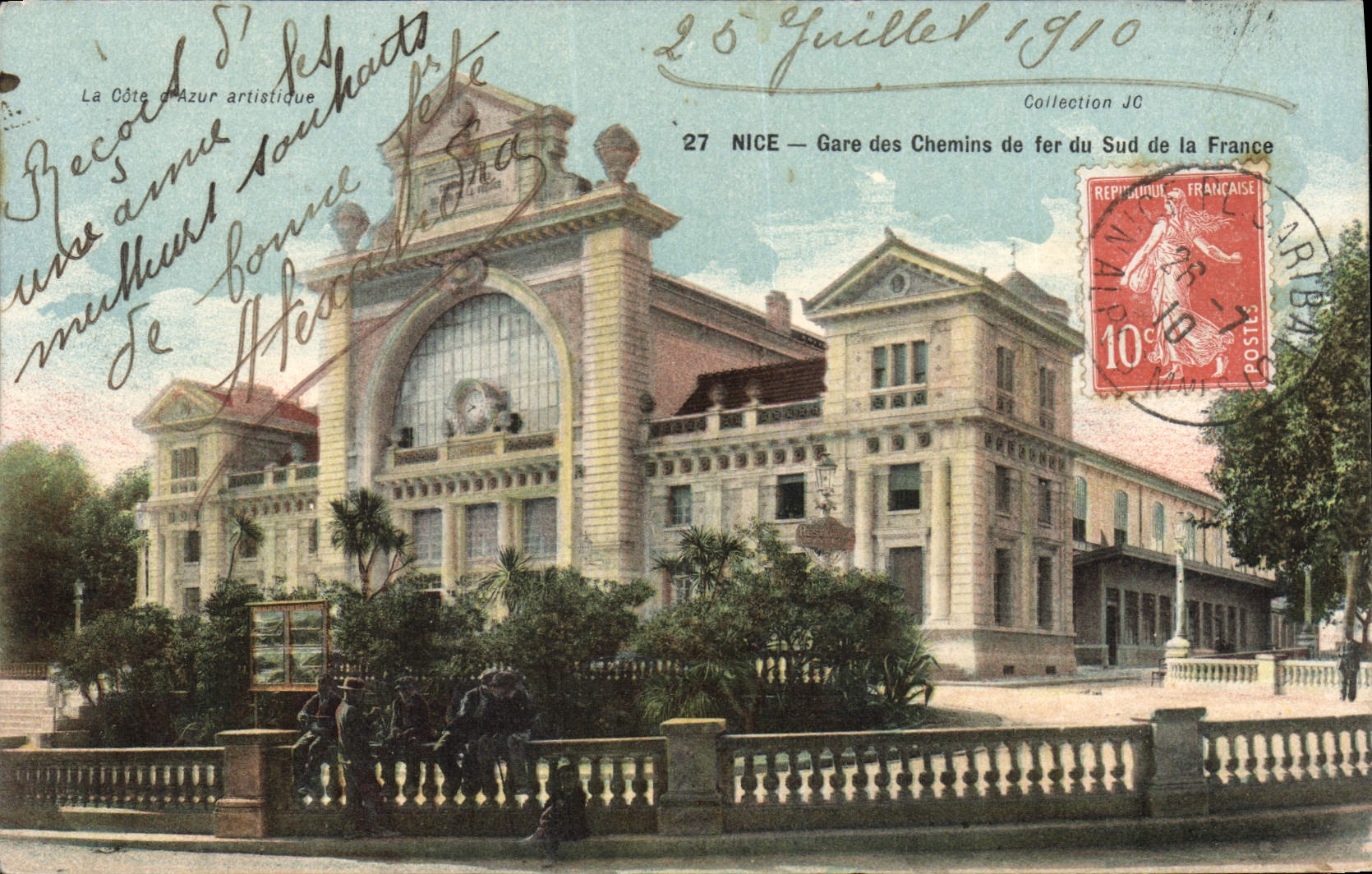 CPA Nice Gare Des Chemins De Fer Du Sud De La France