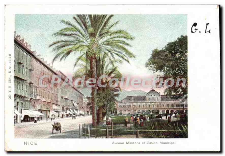 CPA Nice Avenue Massena Et Casino Municipal