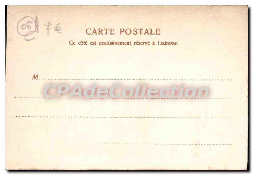 CPA Nice Avenue Massena Et Casino Municipal — Rückseite