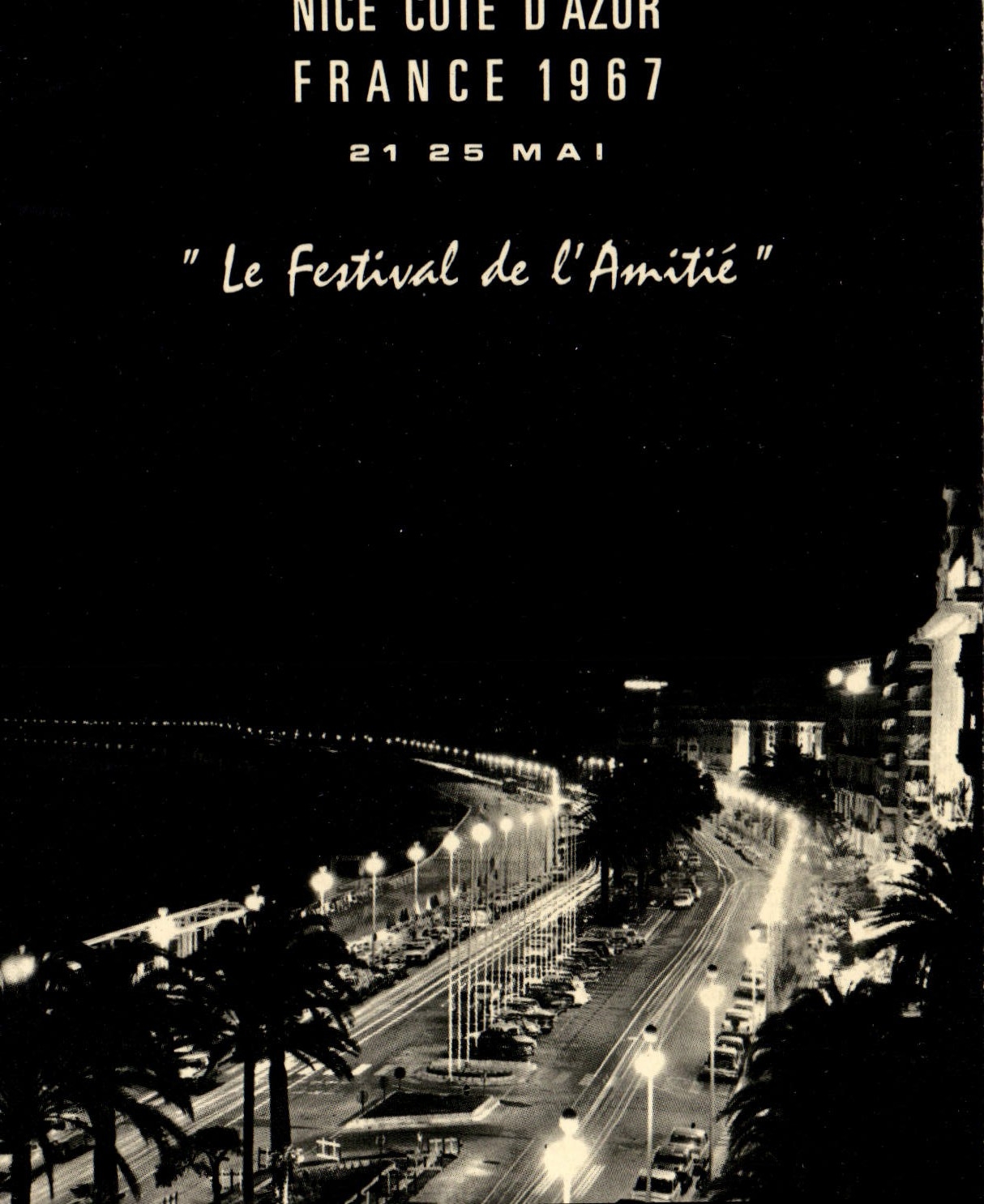 CPSM Nice Le Festival De I'Amitie Rotary 1967