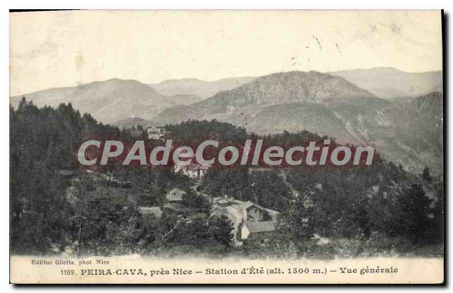 CPA Peira Cava Pres Nice Station D'Ete Vue Generale