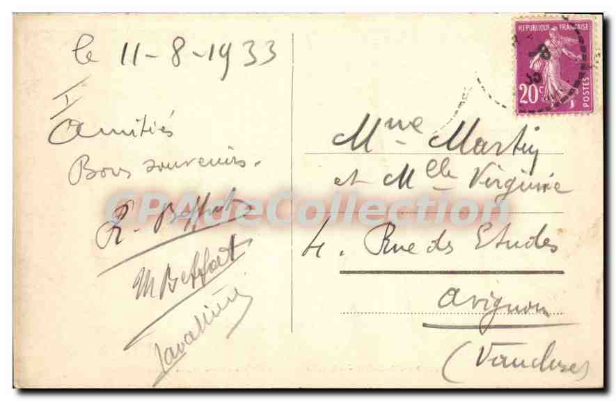 CPA Peira Cava les Maïris — Verso