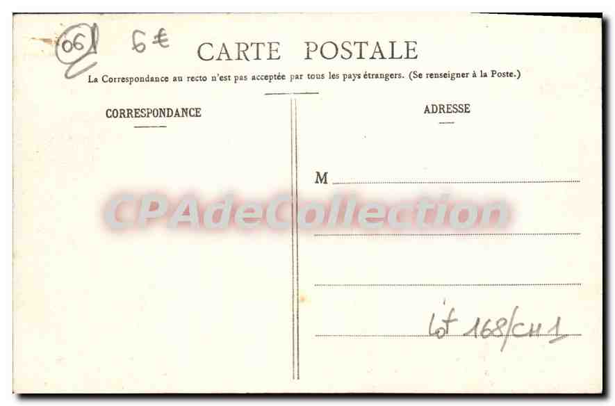 CPA Peira Cava Vue Prise Des Pins — Verso