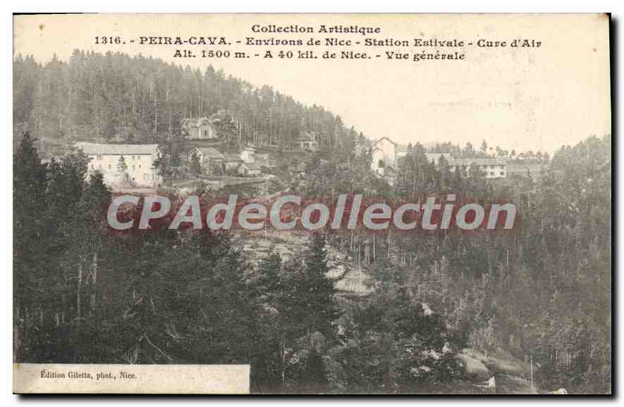 CPA Peira Cava Vue Generale