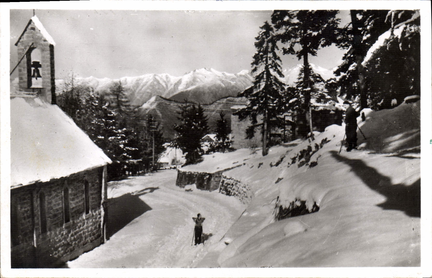 CPA Sospel Peira Cava Sous La Neige