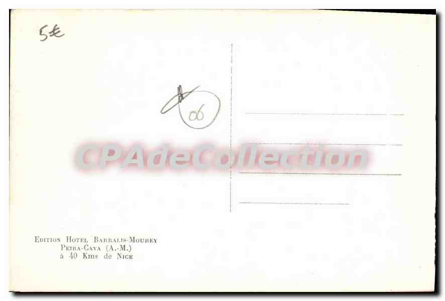 CPA Peira Cava Nice Sports D'Hiver — Verso