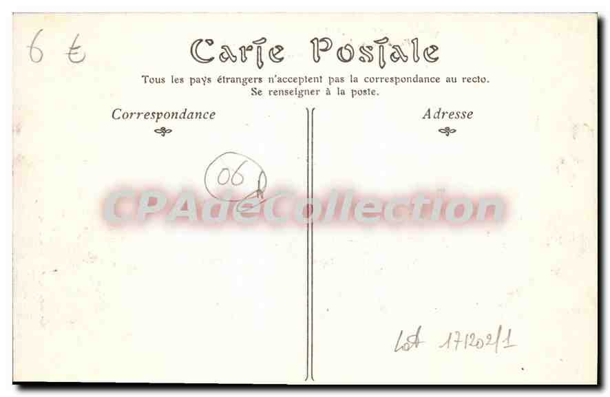 CPA Alpes Maritimes Peira Cava Station Estivale — Verso
