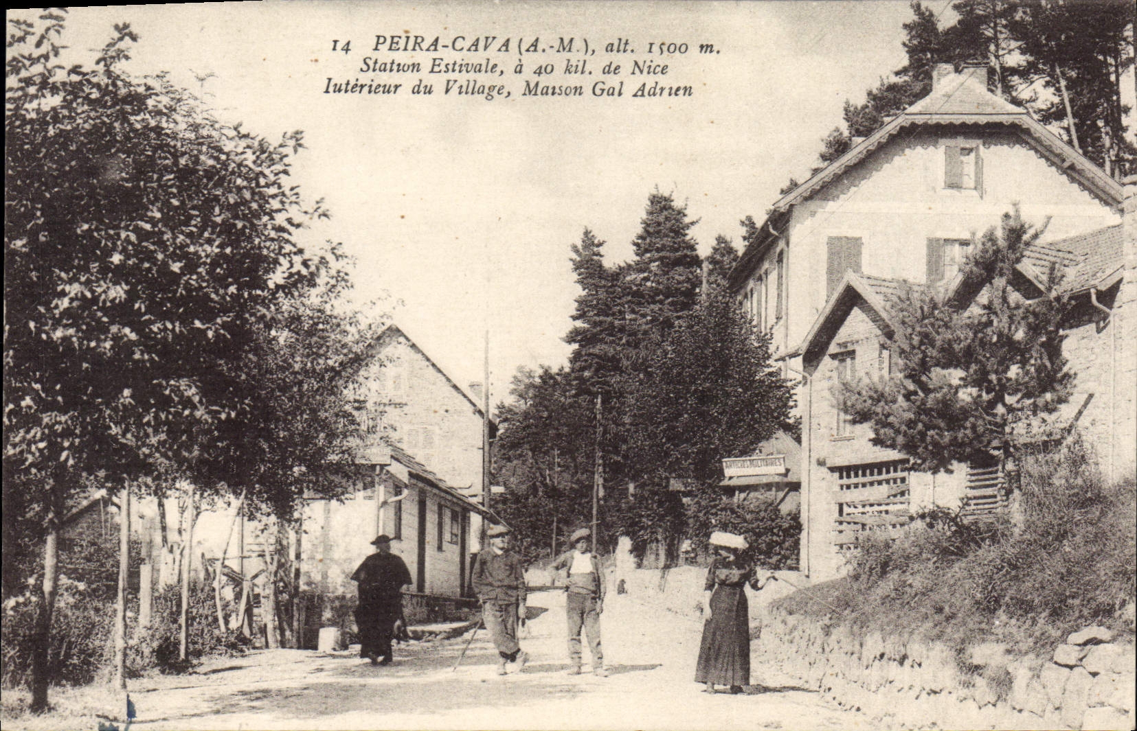 CPA Peira Cava Nice Interieur Du Village maison général Adrien