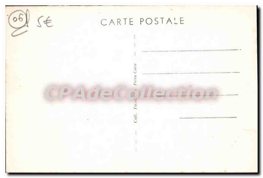 CPA Peira Cava Pierre Plate — Verso
