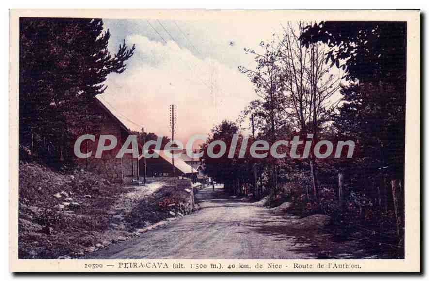 CPA Peira Cava Route De I'Authion