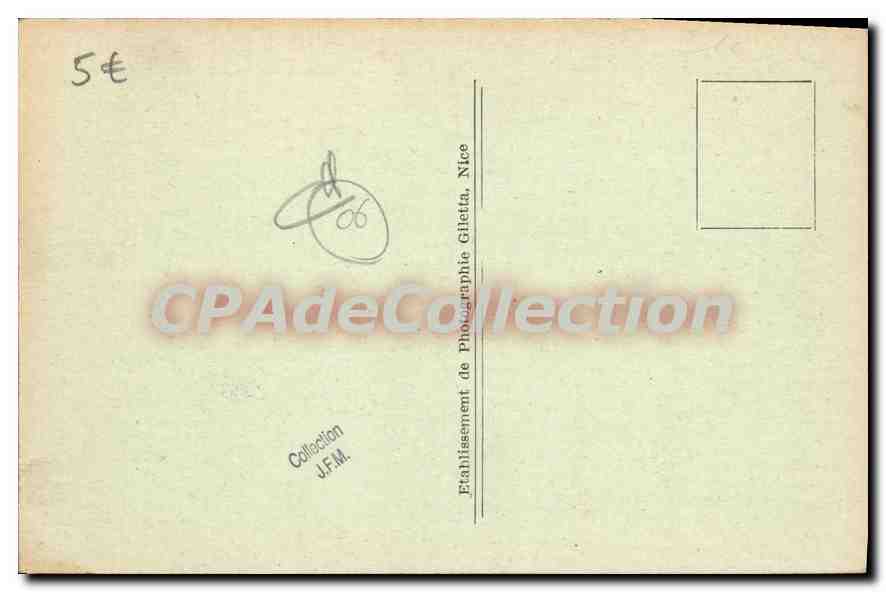 Cabbé Roquebrune (A-M) — Vue Générale et Cap Martin — Édition Gilètta, n° 1063 — Verso