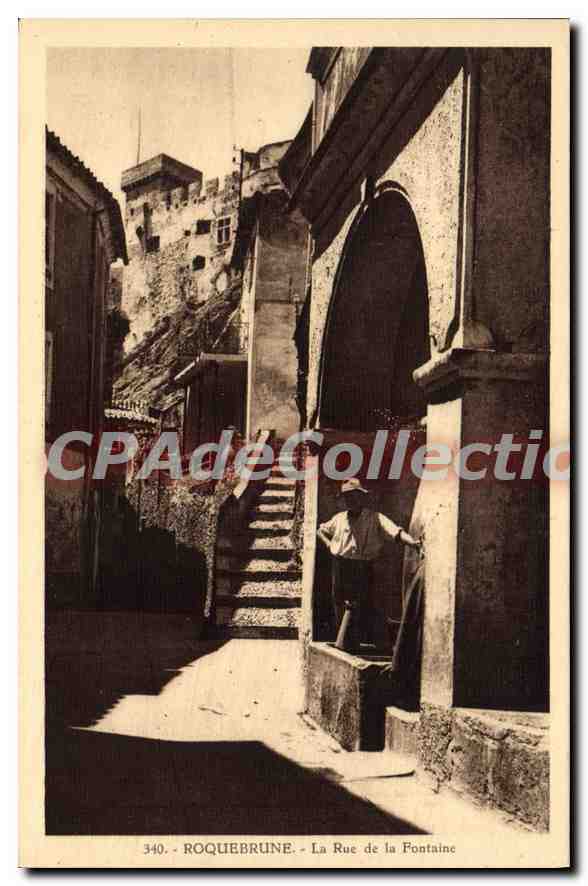 Roquebrune - La Rue de la Fontaine — Édition J.F.M. n°340