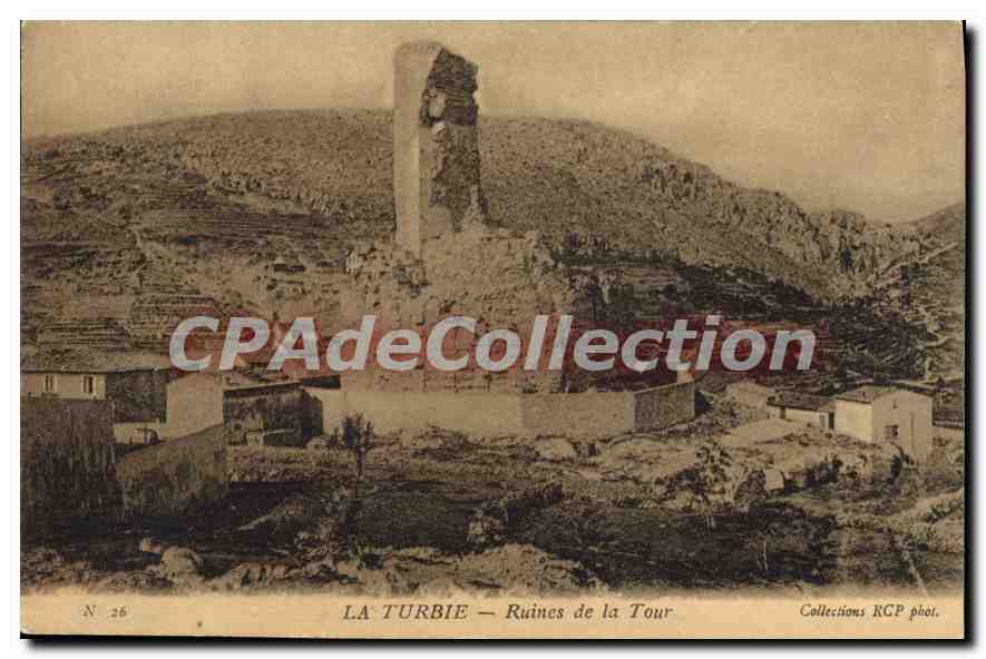 La Turbie — Ruines de la Tour — Collections RCP phot. N° 26