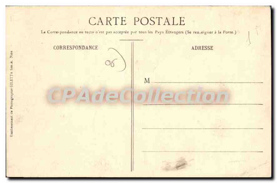 La Turbie (A-M.) — Vue sur la Principauté de Monaco — Éd. Giletta, Nice, n° 1031 — Reverso