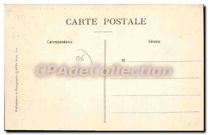 CPA LA TURBIE la tour d'Auguste fouilles — Verso