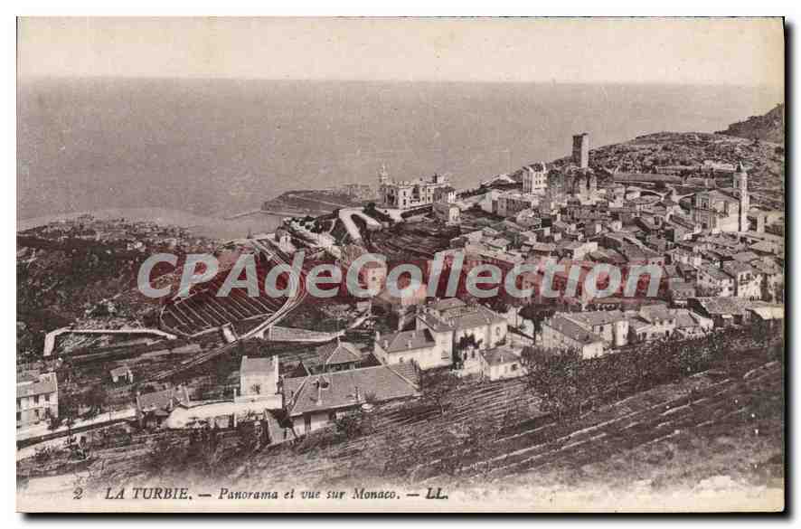 La Turbie — Panorama et vue sur Monaco — LL. n°2