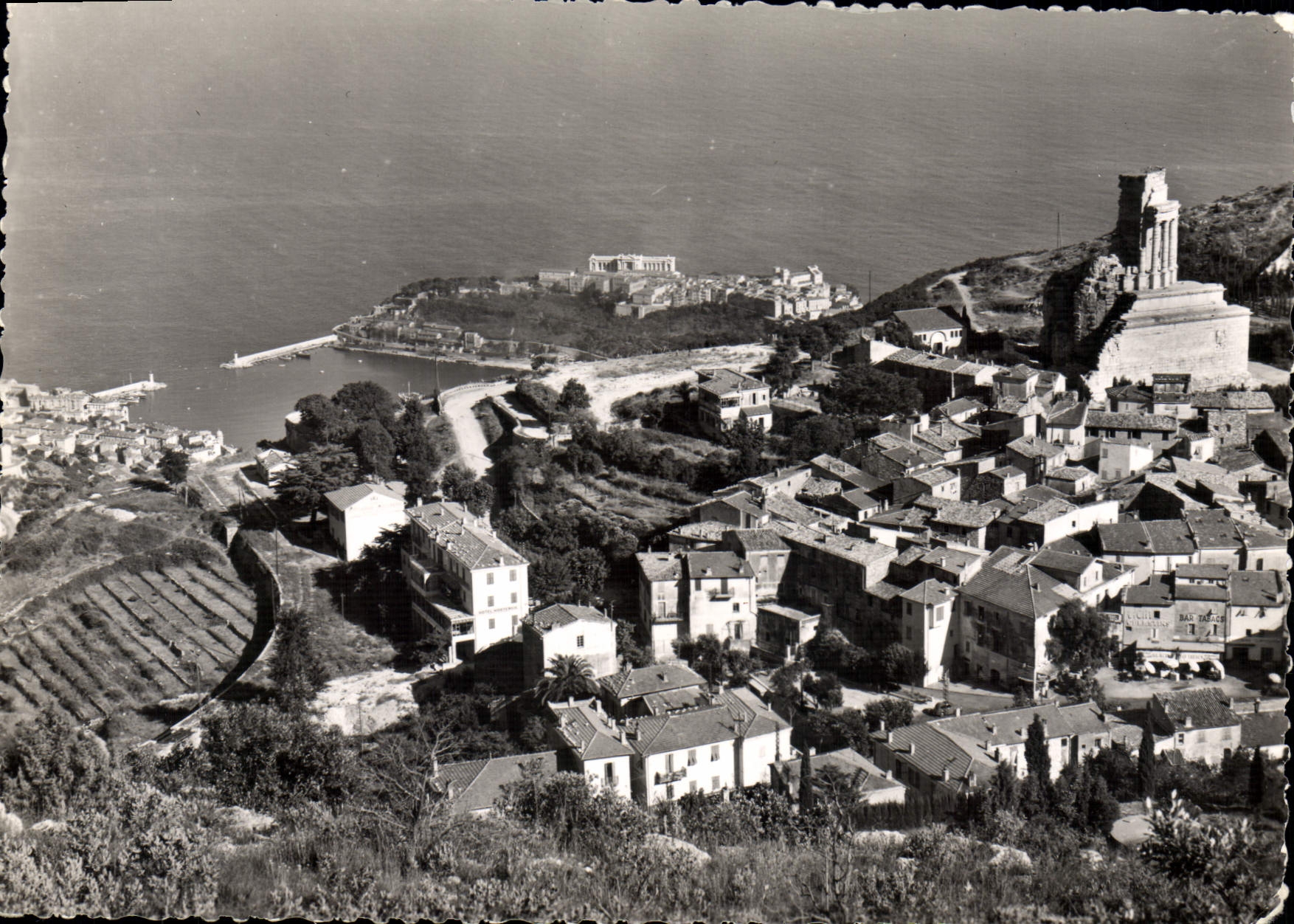 La Côte d'Azur — Vue générale et Rocher de Monaco — L. Gilletta & Cie, Éditeur-Photographe, Nice, n° 1024