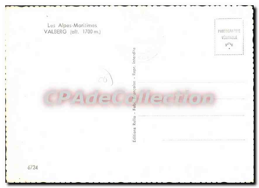 CPSM VALBERG souvenirs — Verso