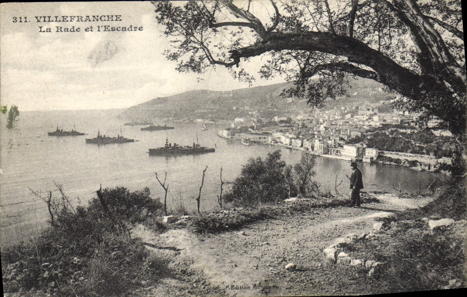 Villefranche — La Rada y la Escuadra — Edición Ollivin, n° 311