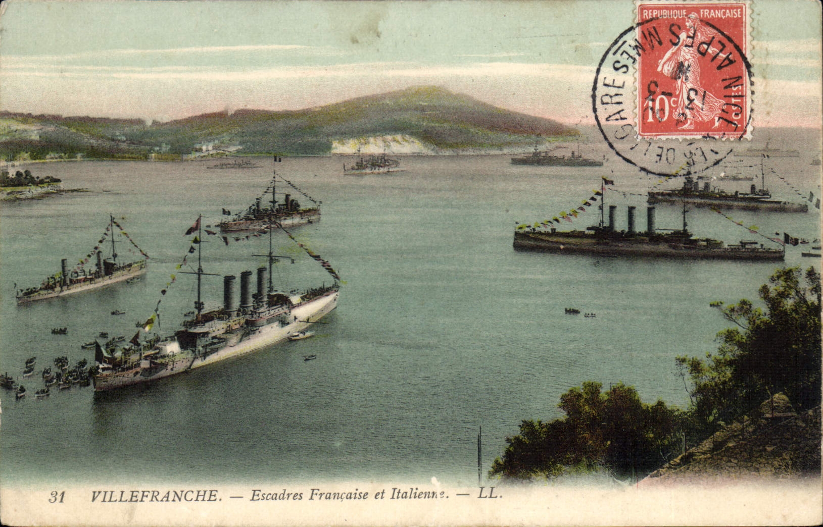 Villefranche — Escadres Française et Italiennes — LL.