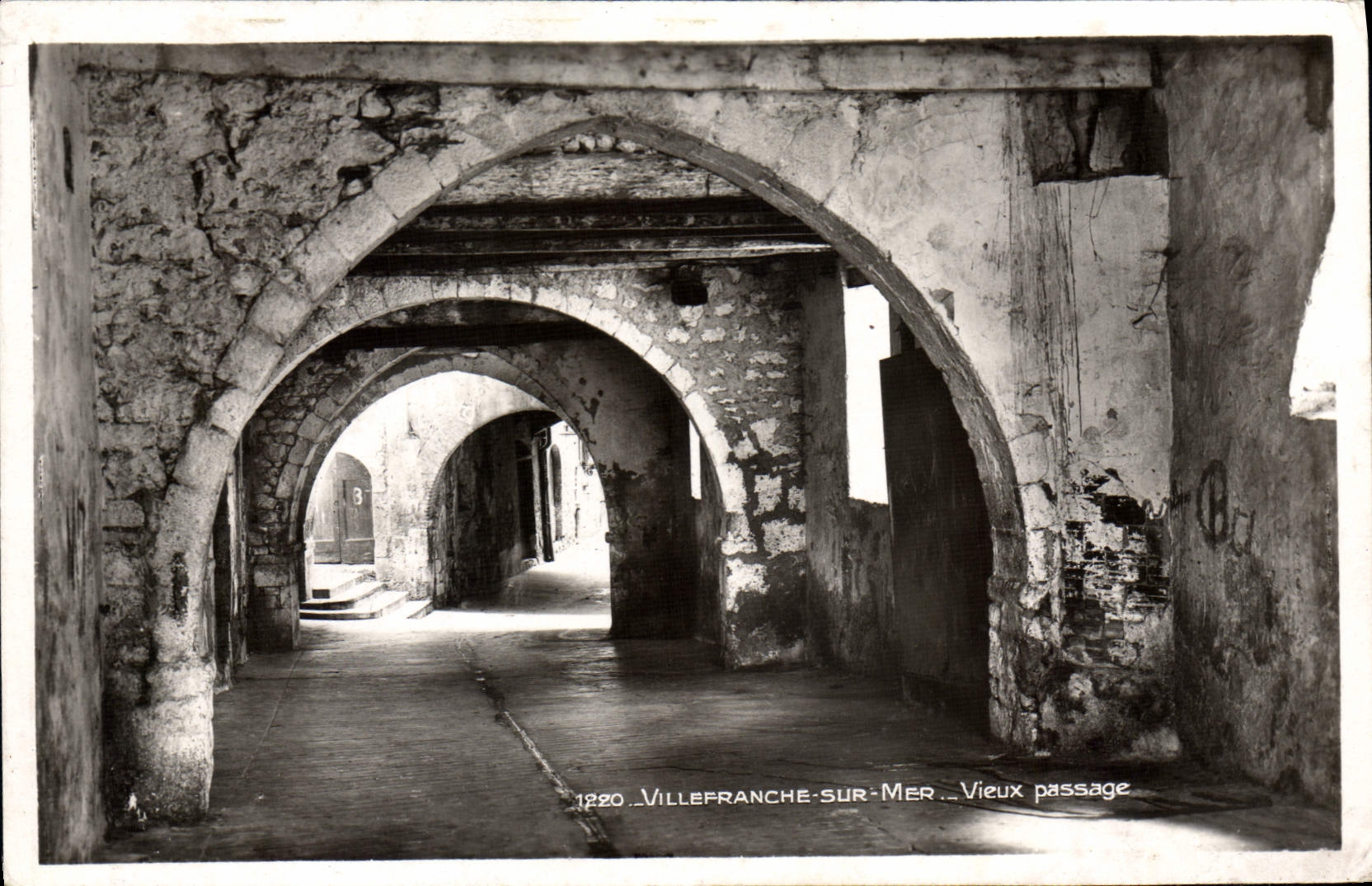 Villefranche-sur-Mer — Oude gang — Antieke ansichtkaart n°1220