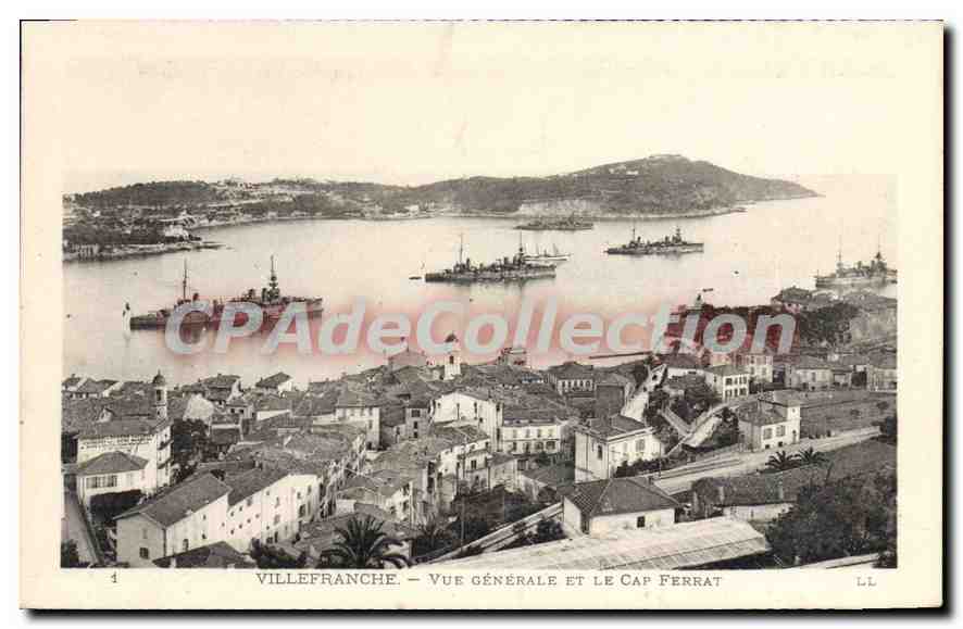 Villefranche — Vue générale et le Cap Ferrat — LL