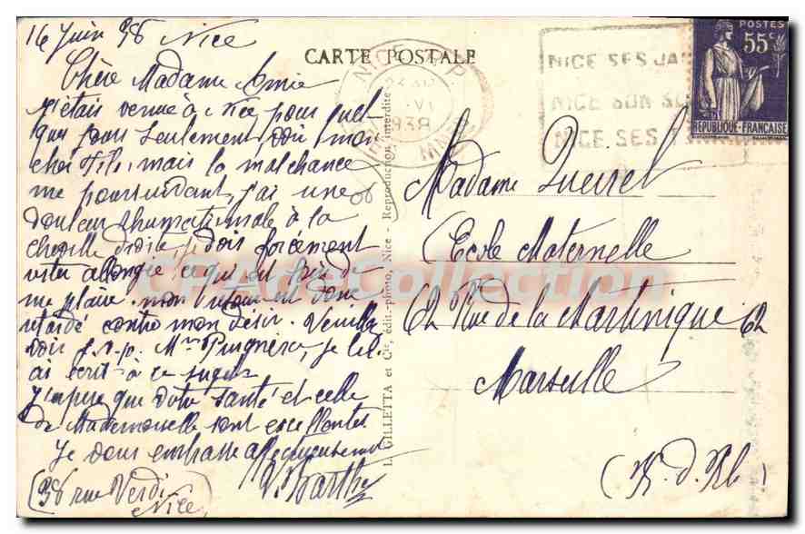 Villefranche-sur-Mer — Vue générale — A.M. n°307 — Reverso