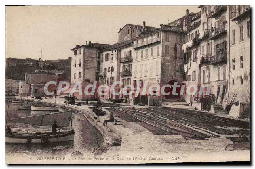 CPA VILLEFRANCHE-sur-MER le port de pêche quai amiral Courbet