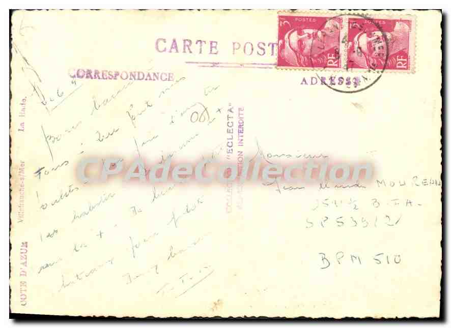 Port de Toulon — vue aérienne avec navires de guerre — CPAdeCollection — Verso