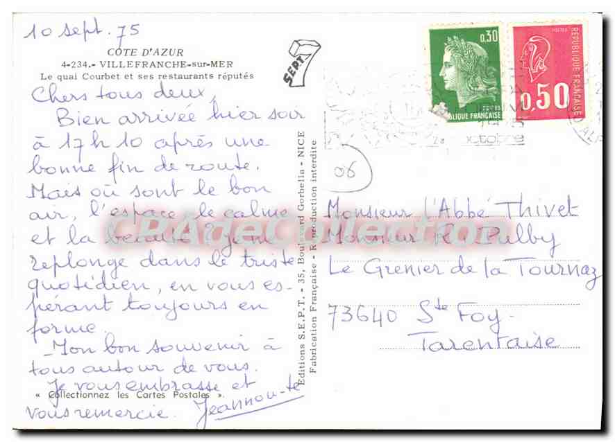 Côte d'Azur — Villefranche-sur-Mer — Éditions S.E.P.T. — Reverso