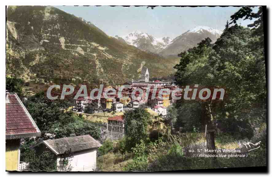 St-Martin-Vesubie — Vue générale — Coll. Dhillerin, La Suisse Niçoise