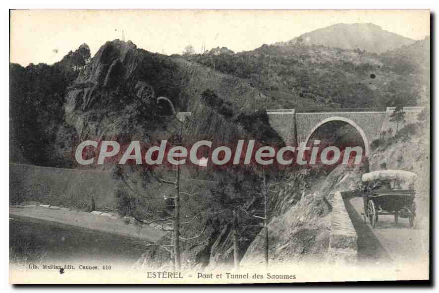 CPA ESTEREL pont et tunnel des Saoumes