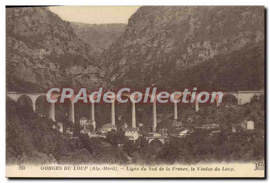 CPA LES GORGES DU LOUP le viaduc du loup