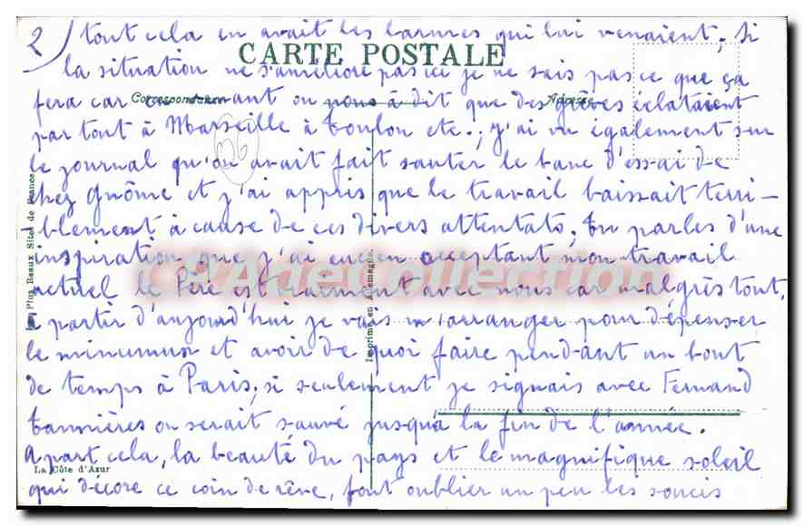 Saint-Jean-Cap-Ferrat — Vue Générale — Éditeur : 911 — Verso