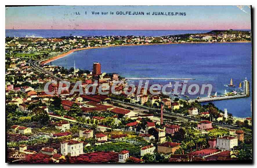 CPA GOLFE JUAN JUAN-les-PINS vue générale