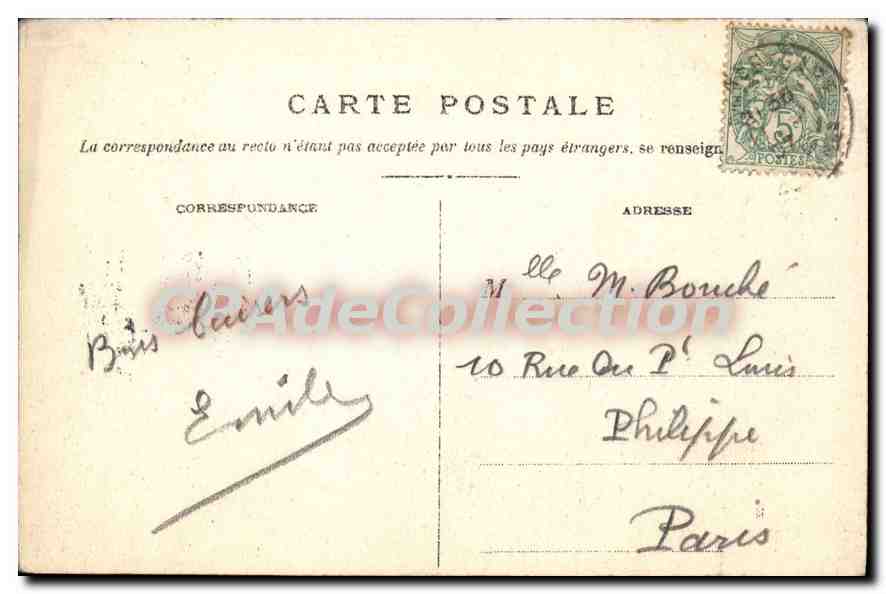 CPA route de la nouvelle corniche d'or THEOULE — Verso